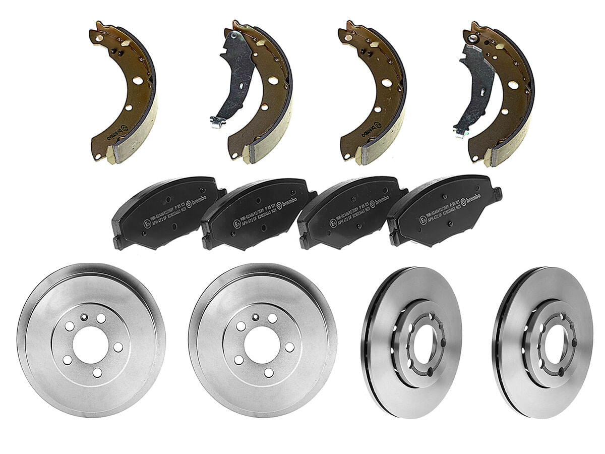 Kit De Discos, Balatas Bajos Metales, Tambores Y Zapatas