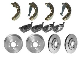 Kit De Discos, Balatas Bajos Metales, Tambores Y Zapatas