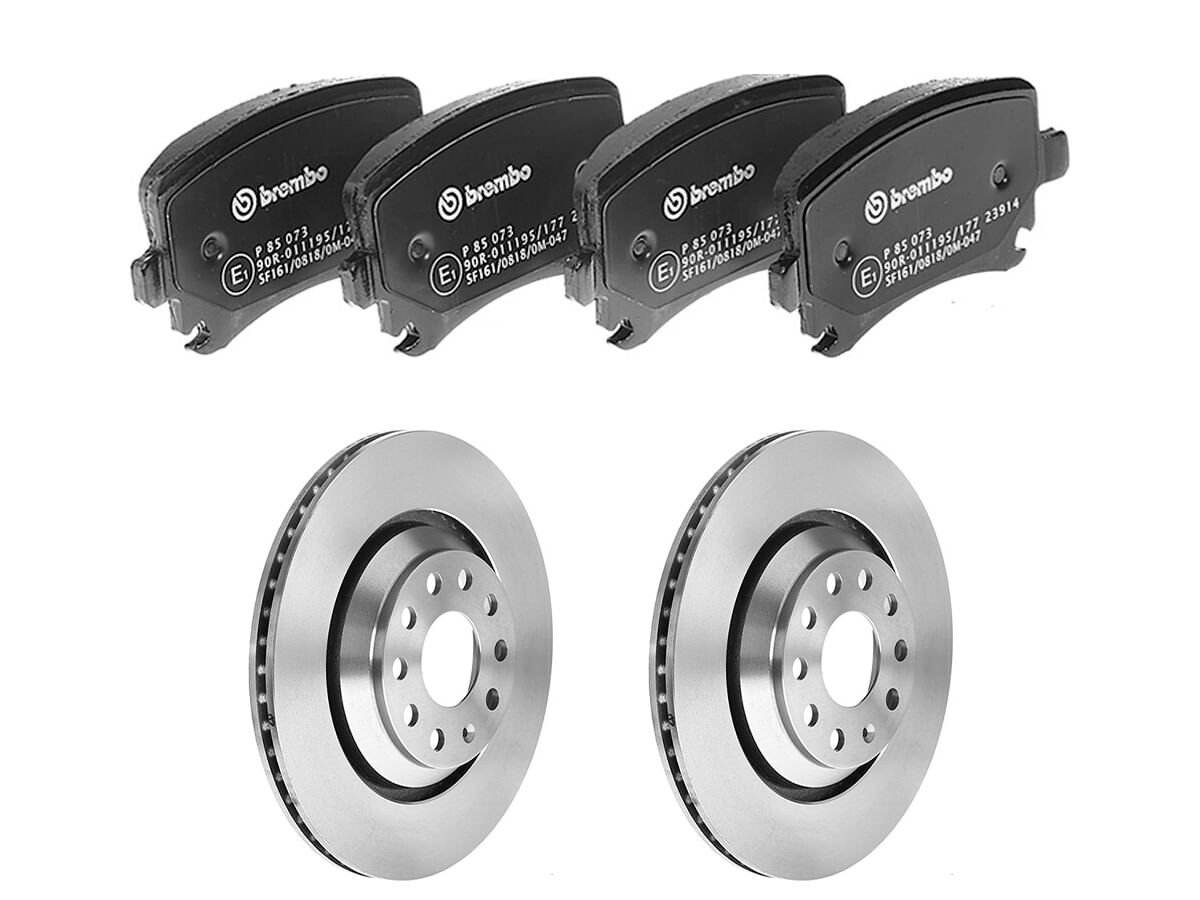 Kit De Balatas Bajos Metales Y 2 Discos Ventilados Traseros