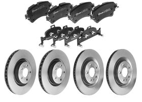 Kit De Balatas Bajos Metales Y 4 Discos Ventilados Delanteros Y Traseros