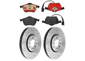 Kit De Balatas Cerámicas Y 2 Discos Hiperventilados Delanteros