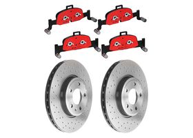 Kit De Balatas Cerámicas Y 2 Discos Hiperventilados Delanteros