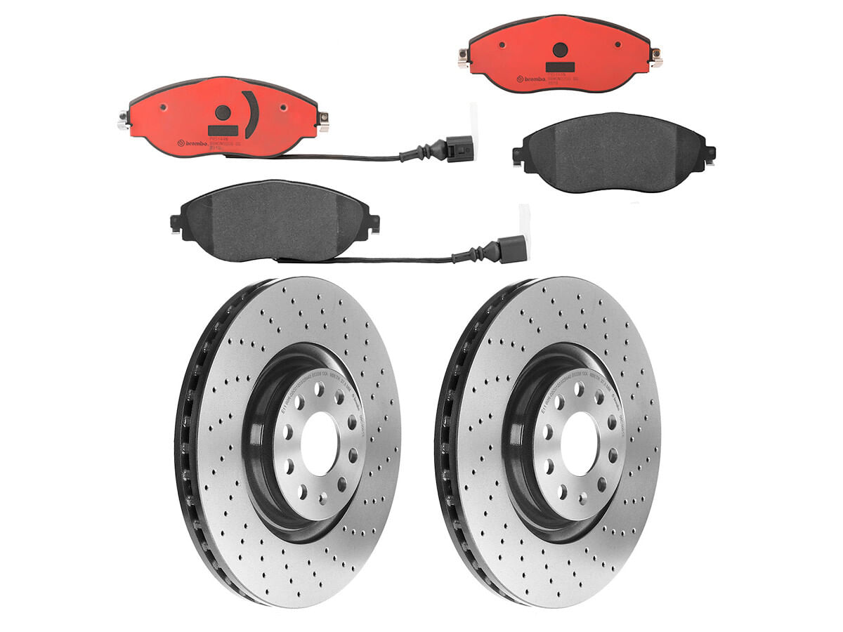 Kit De Balatas Cerámicas Y 2 Discos Hiperventilados Delanteros
