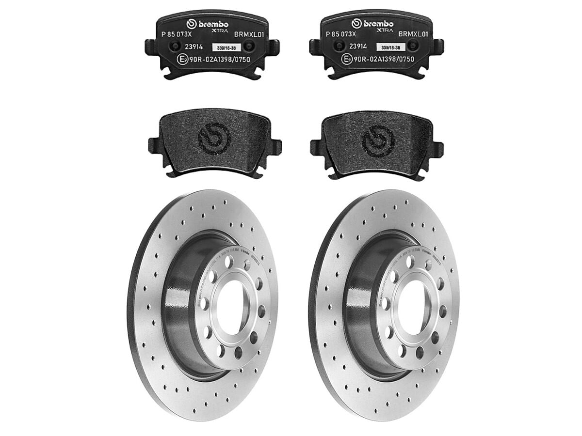Kit De Balatas SportXtra Y 2 Discos Hiperventilados Traseros