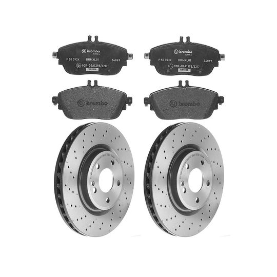 brembo-kit-de-balatas-sportxtra-y-2-discos-hiperventilados-delanteros-mercedes-benz-serie-cla-2014-2019-cla250-0