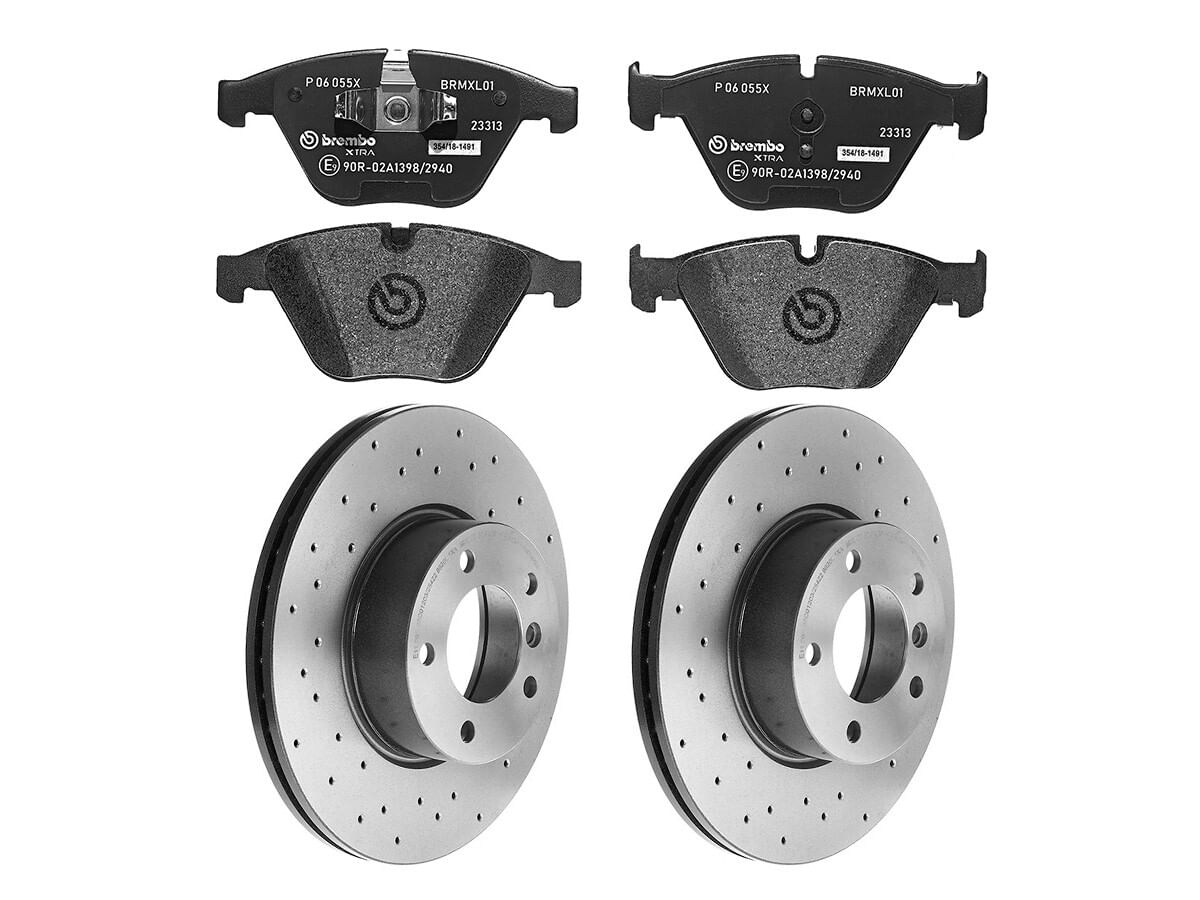 Kit De Balatas SportXtra Y 2 Discos Hiperventilados Delanteros