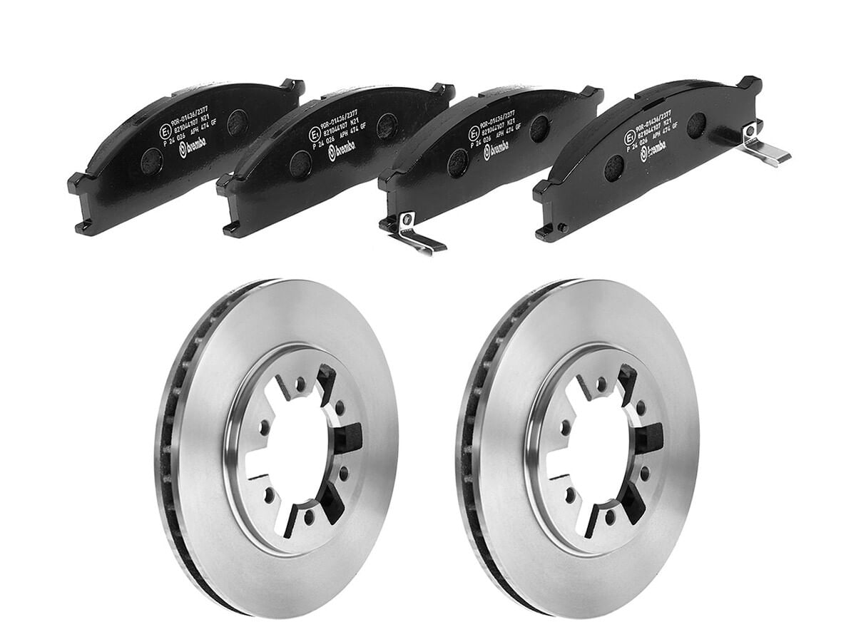 Kit De Balatas Bajos Metales Y 2 Discos Ventilados Delanteros