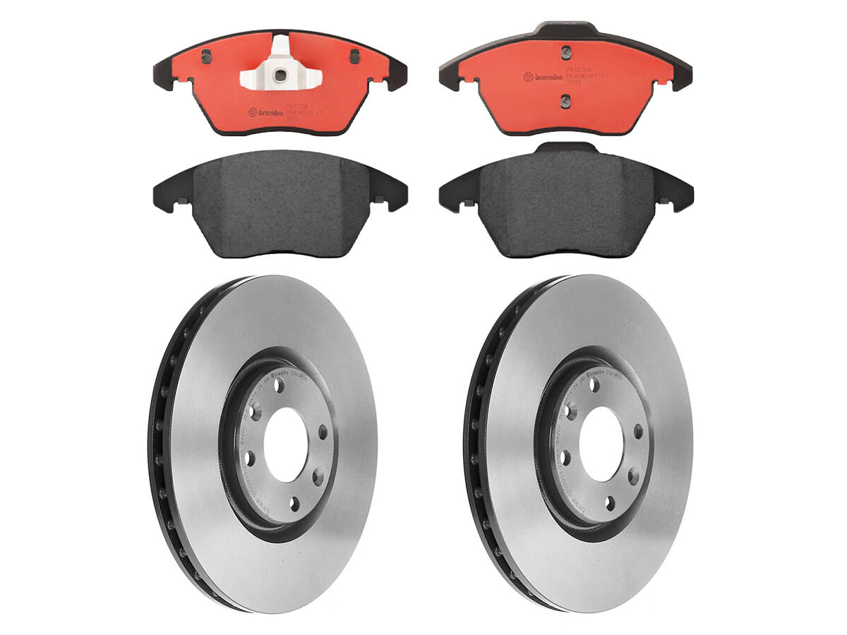Kit De Balatas Cerámicas Y 2 Discos Ventilados Delanteros