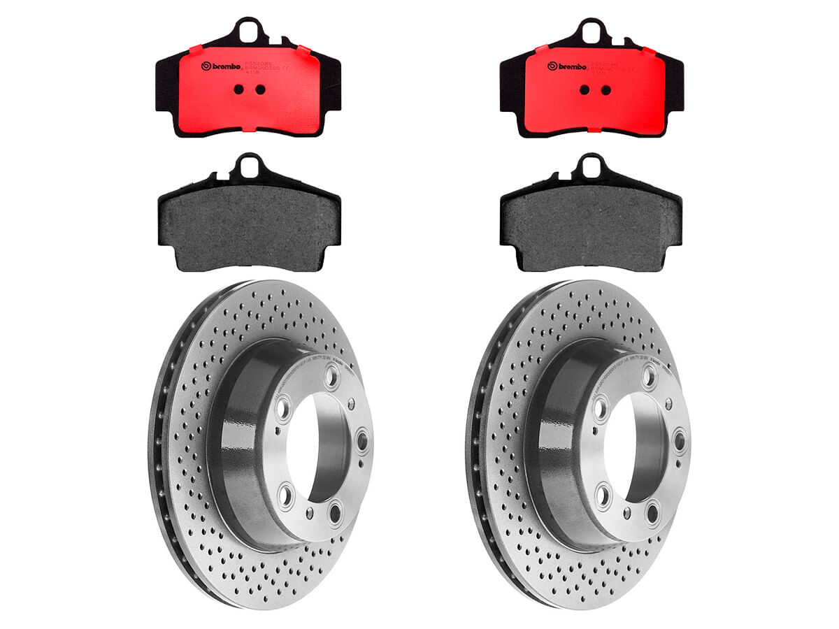 Kit De Balatas Cerámicas Y 2 Discos Ventilados Traseros