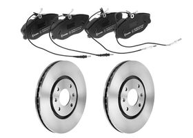 Kit De Balatas Bajos Metales Y 2 Discos Ventilados Delanteros