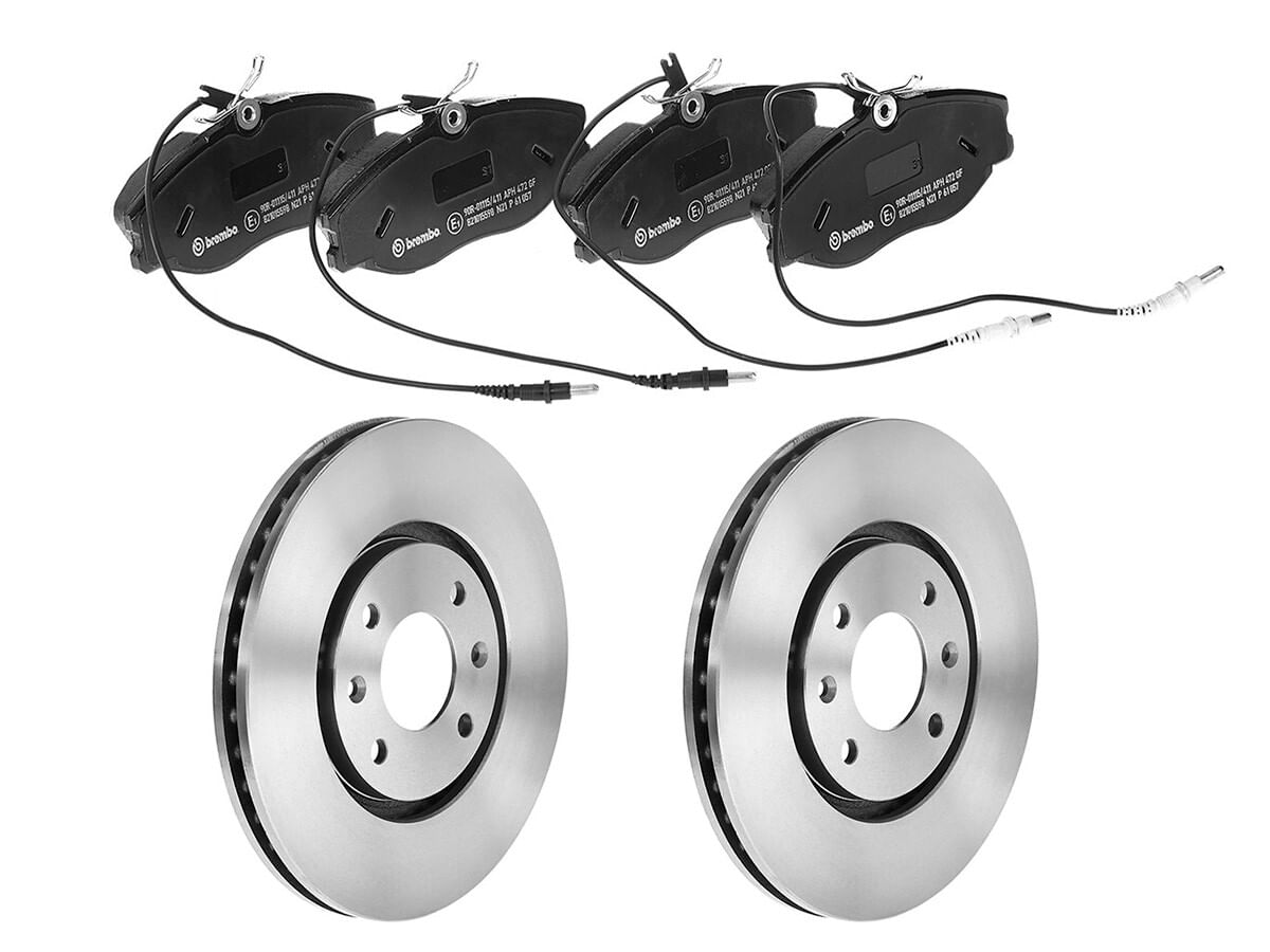 Kit De Balatas Bajos Metales Y 2 Discos Ventilados Delanteros