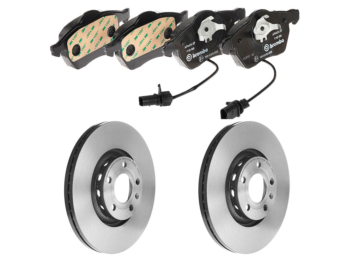 Kit De Balatas Bajos Metales Y 2 Discos Ventilados Delanteros