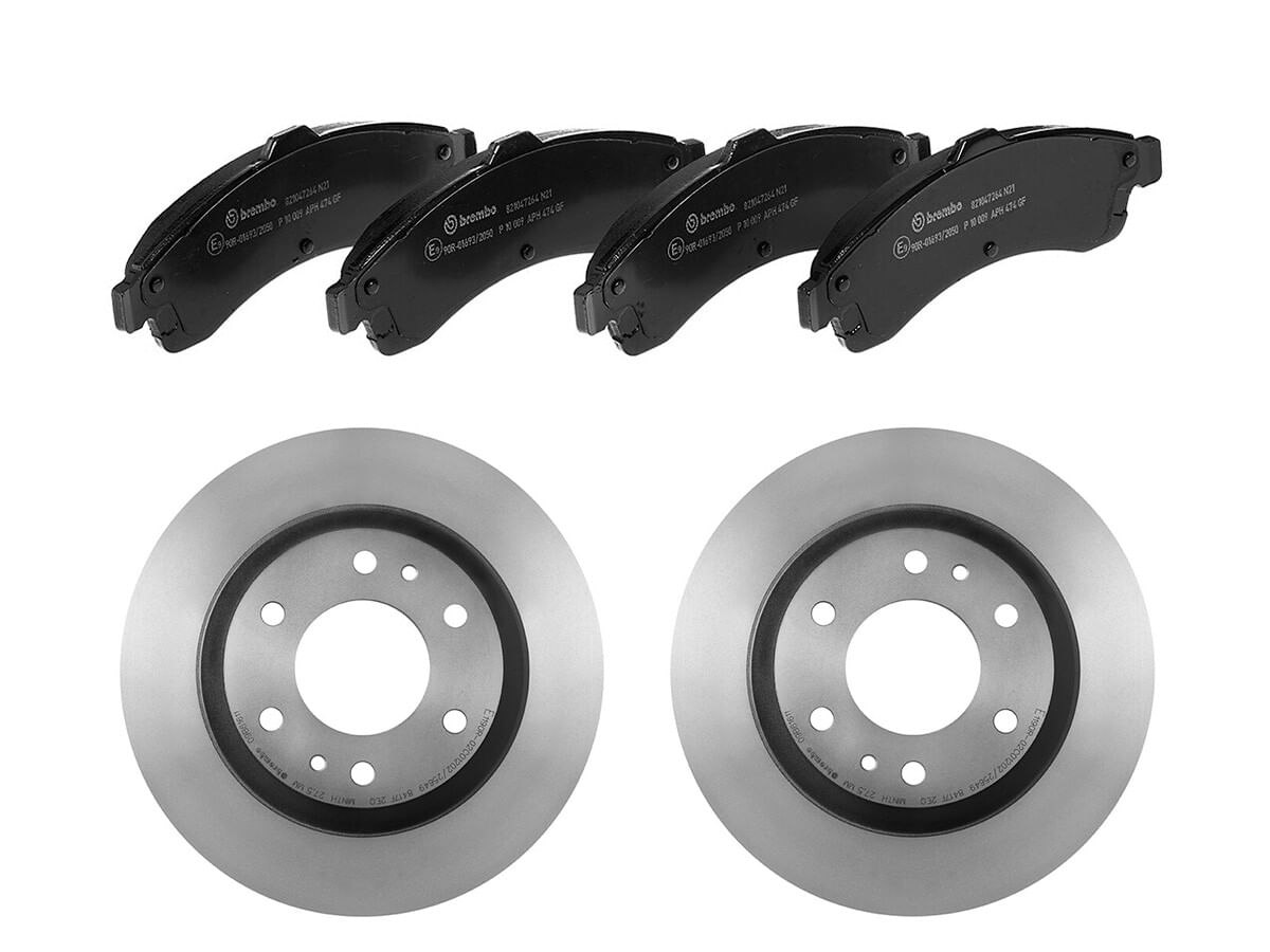 Kit De Balatas Bajos Metales Y 2 Discos Ventilados Delanteros