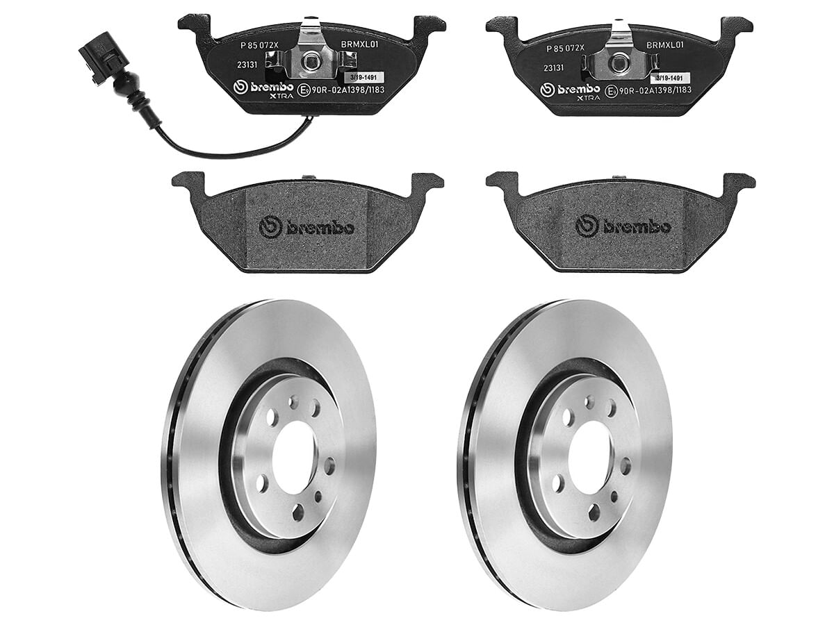 Kit De Balatas SportXtra Y 2 Discos Ventilados Delanteros