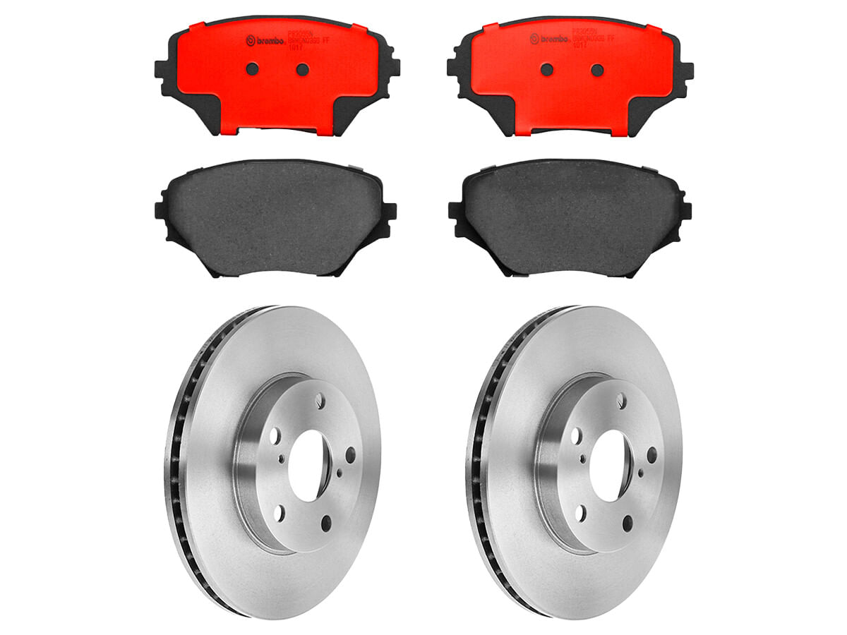 Kit De Balatas Cerámicas Y 2 Discos Ventilados Delanteros