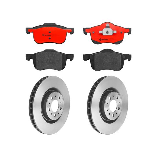 brembo-kit-de-balatas-ceramicas-y-2-discos-ventilados-delanteros-volvo-serie-s-2004-2007-s60-0