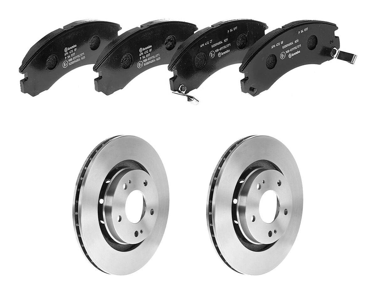 Kit De Balatas Bajos Metales Y 2 Discos Ventilados Delanteros