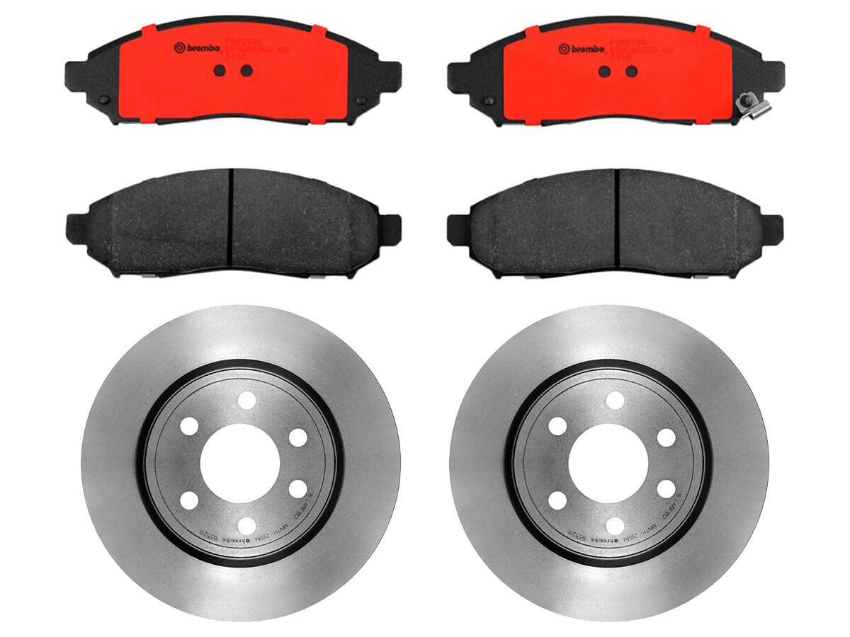 Kit De Balatas Cerámicas Y 2 Discos Ventilados Delanteros