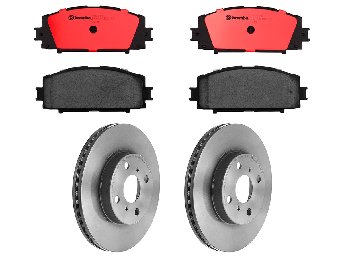 Kit De Balatas Cerámicas Y 2 Discos Ventilados Delanteros