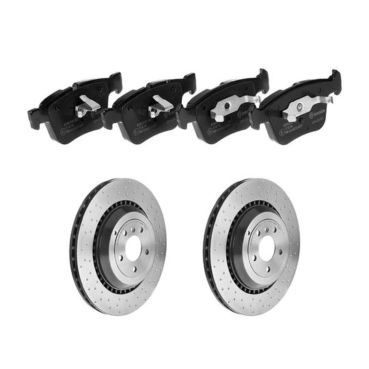 brembo-kit-de-balatas-bajos-metales-y-2-discos-ventilados-traseros-mercedes-benz-serie-r-2007-r63-amg-0