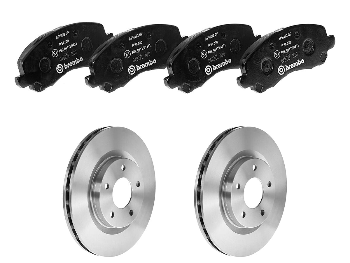 Kit De Balatas Bajos Metales Y 2 Discos Ventilados Delanteros