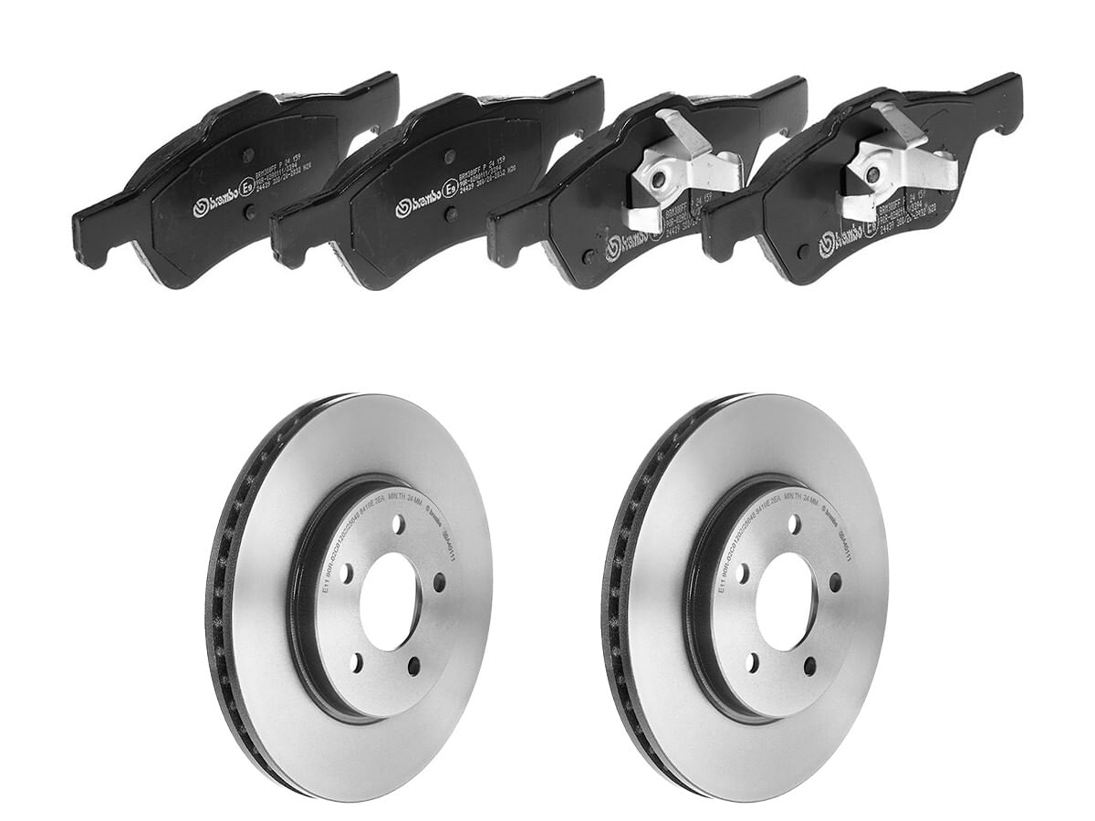 Kit De Balatas Bajos Metales Y 2 Discos Ventilados Delanteros