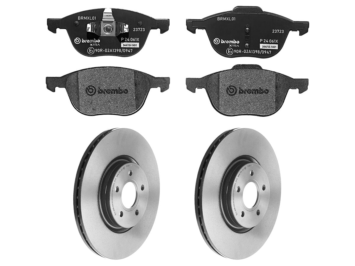 Kit De Balatas SportXtra Y 2 Discos Ventilados Delanteros