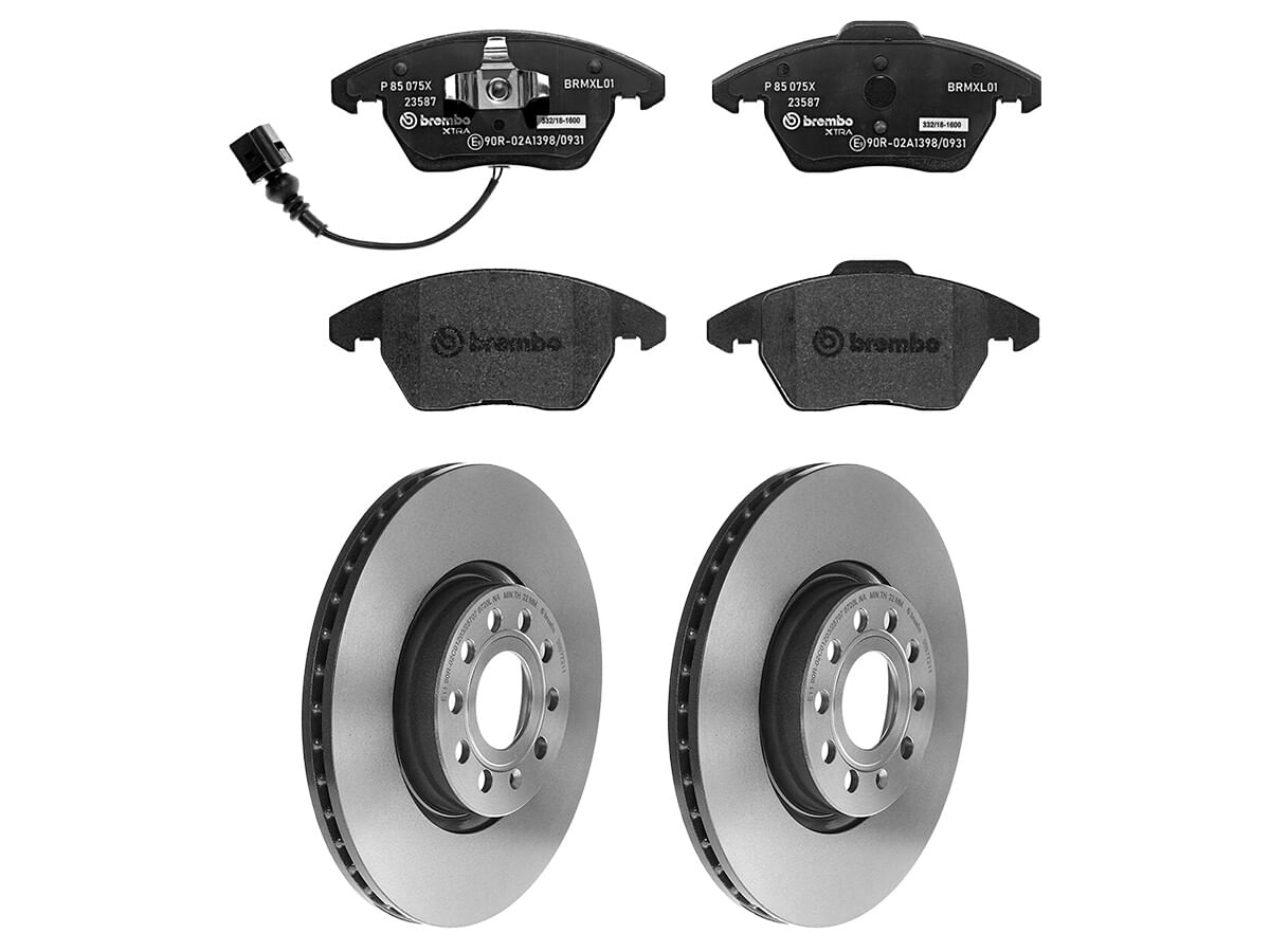 Kit De Balatas SportXtra Y 2 Discos Ventilados Delanteros