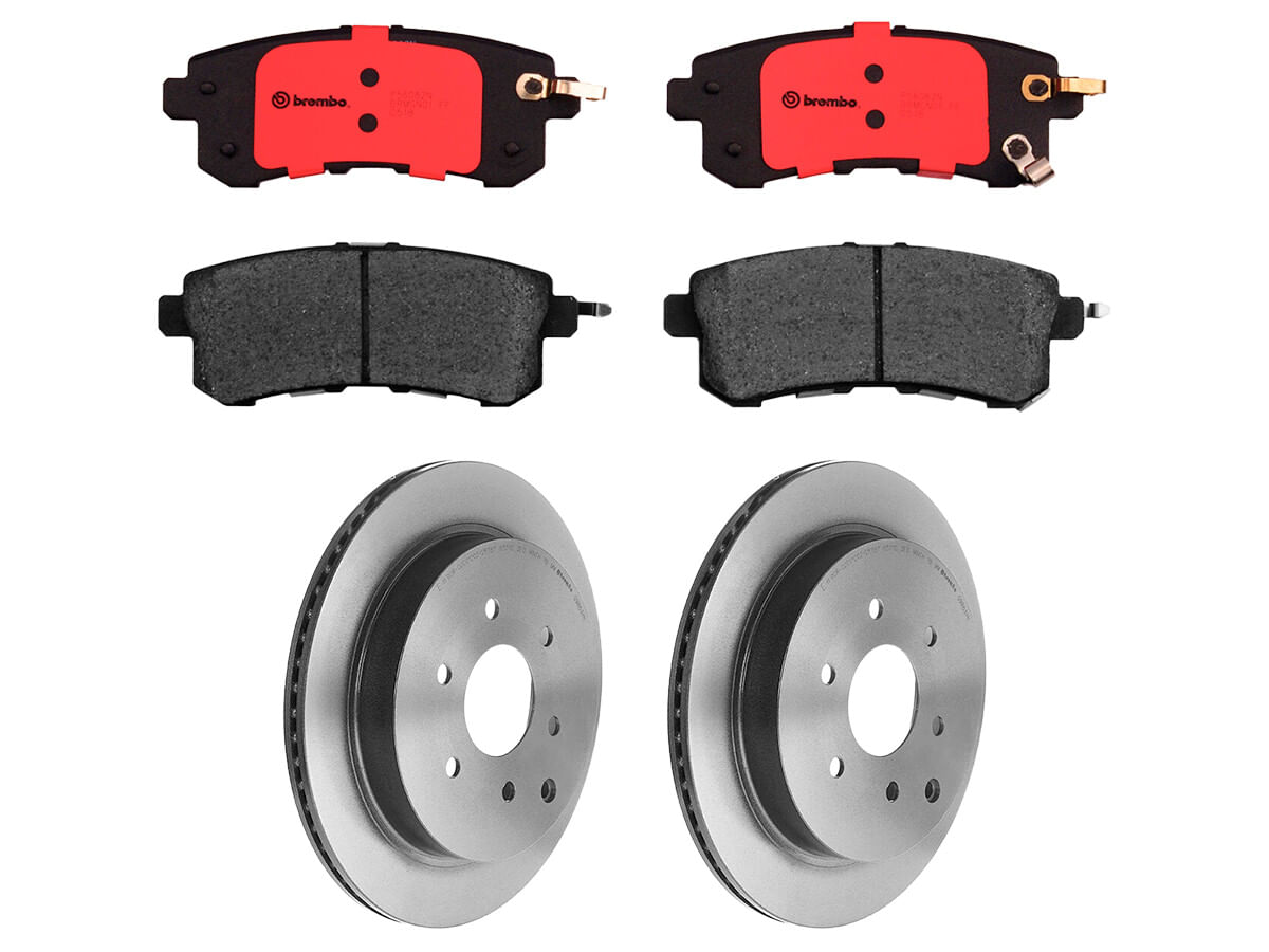 Kit De Balatas Cerámicas Y 2 Discos Ventilados Traseros