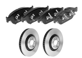 Kit De Balatas Bajos Metales Y 2 Discos Ventilados Delanteros