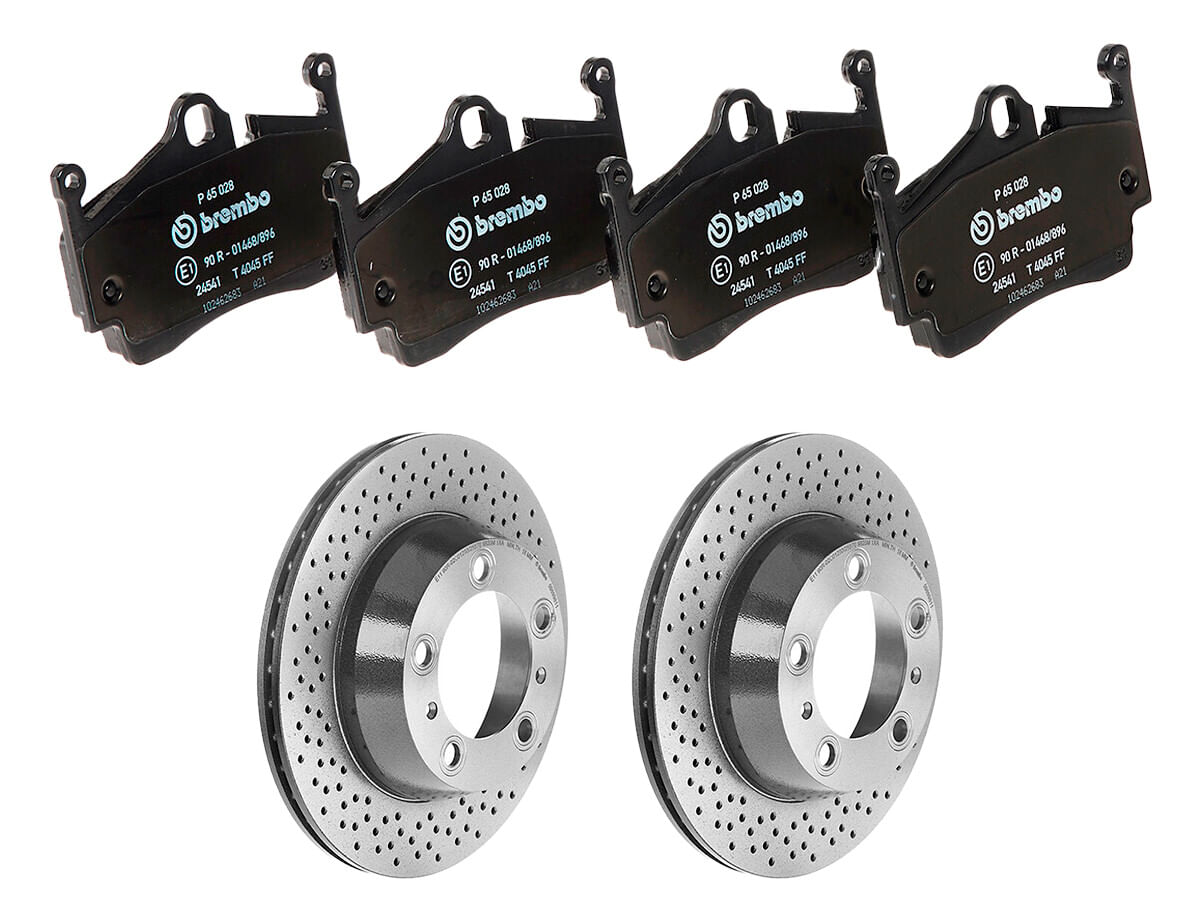 Kit De Balatas Bajos Metales Y 2 Discos Ventilados Traseros
