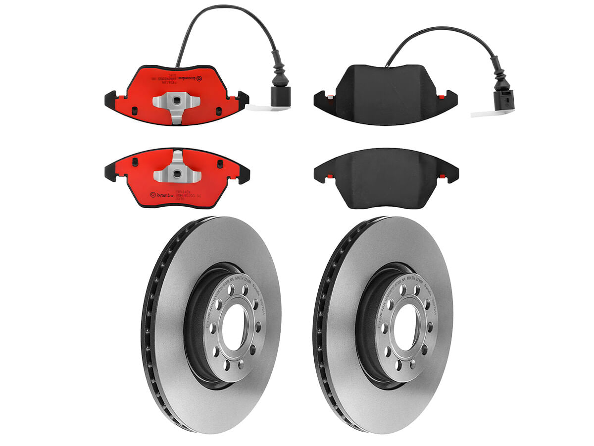 Kit De Balatas Cerámicas Y 2 Discos Ventilados Delanteros