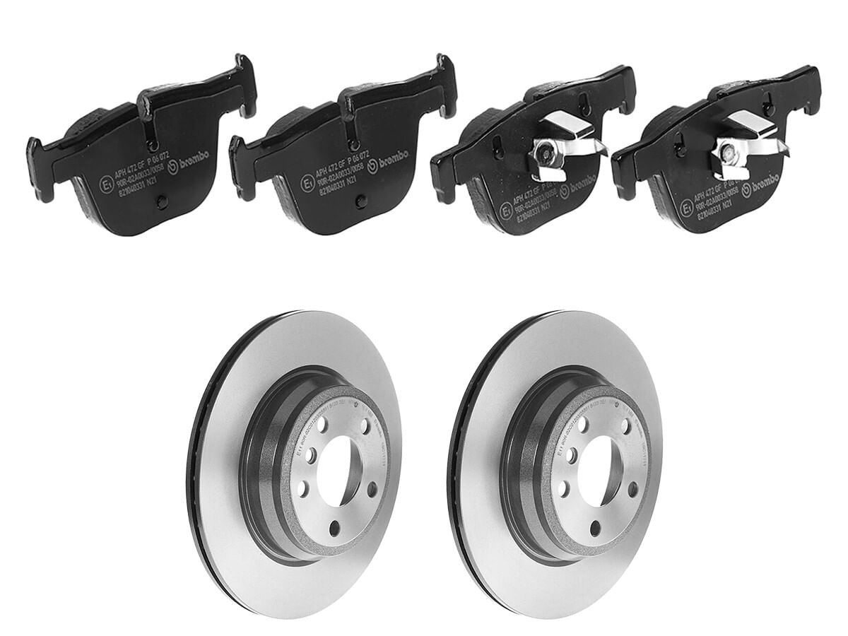 Kit De Balatas Bajos Metales Y 2 Discos Ventilados Traseros
