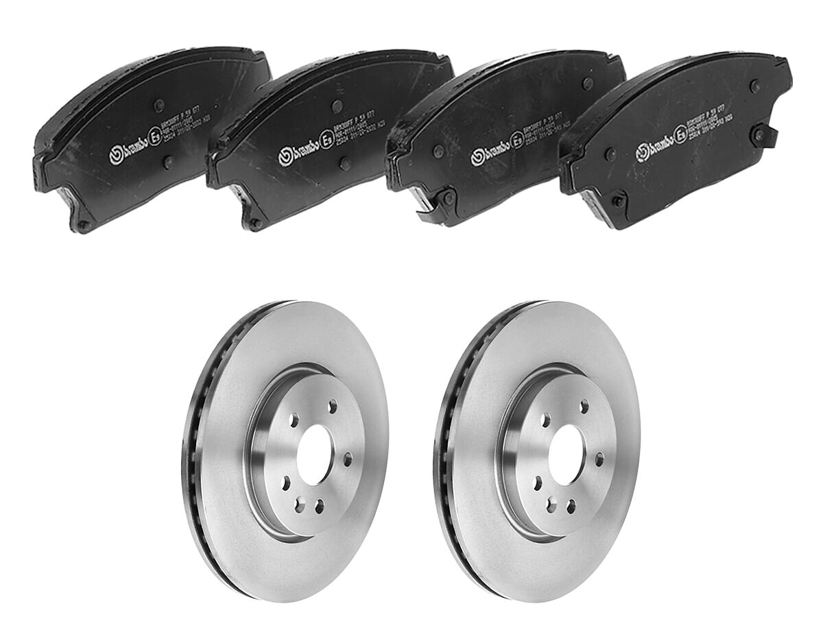 Kit De Balatas Bajos Metales Y 2 Discos Ventilados Delanteros