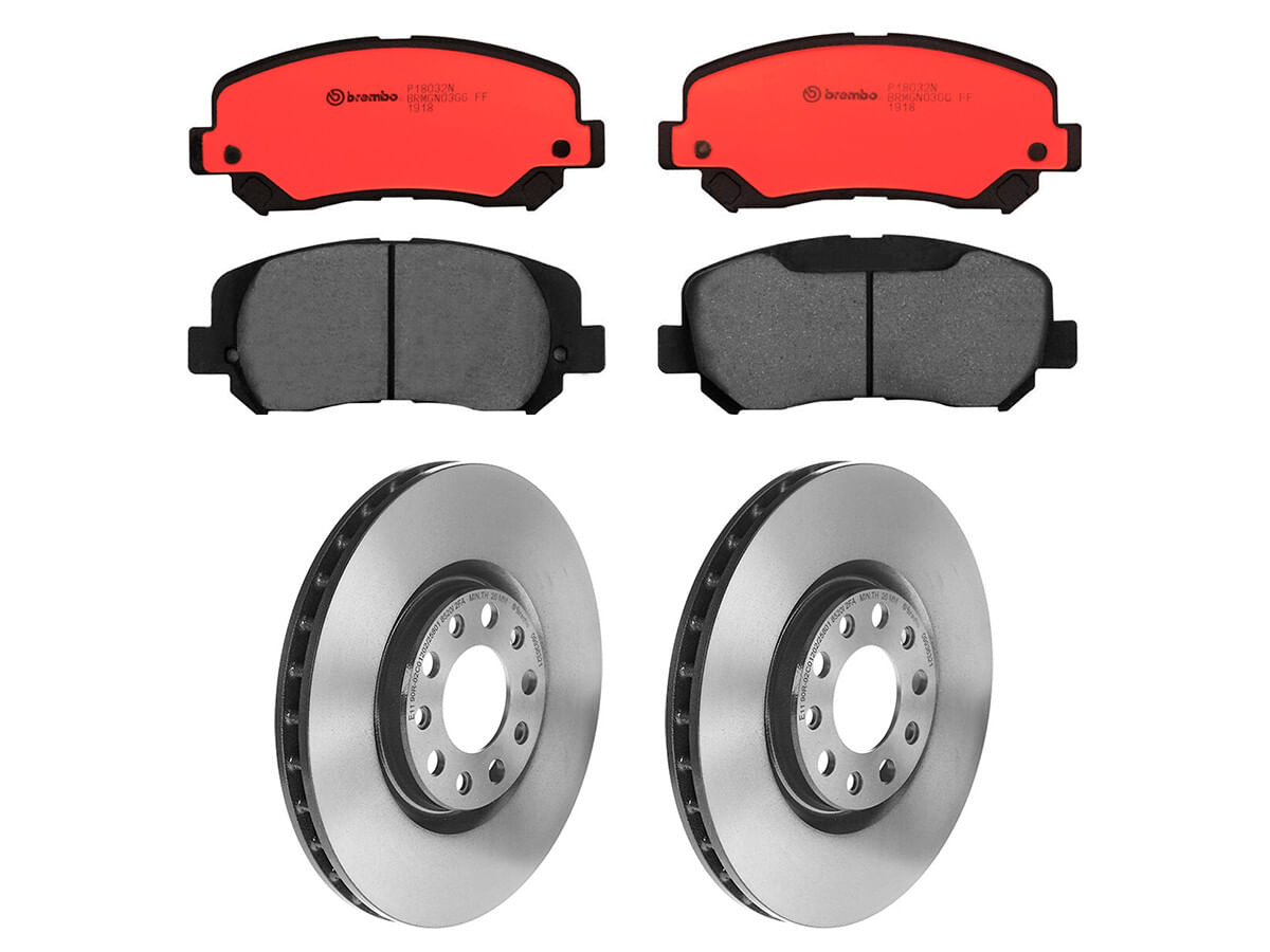 Kit De Balatas Cerámicas Y 2 Discos Ventilados Delanteros