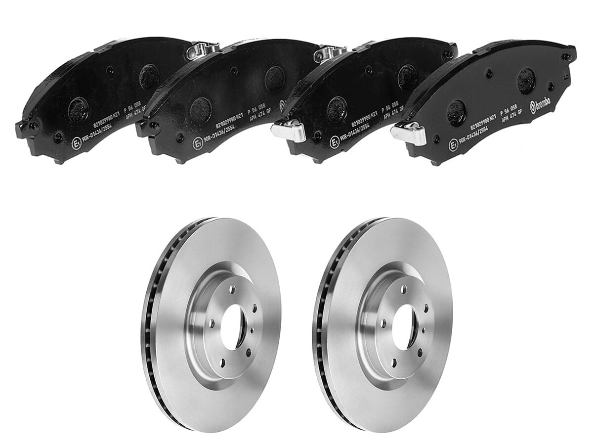 Kit De Balatas Bajos Metales Y 2 Discos Ventilados Delanteros