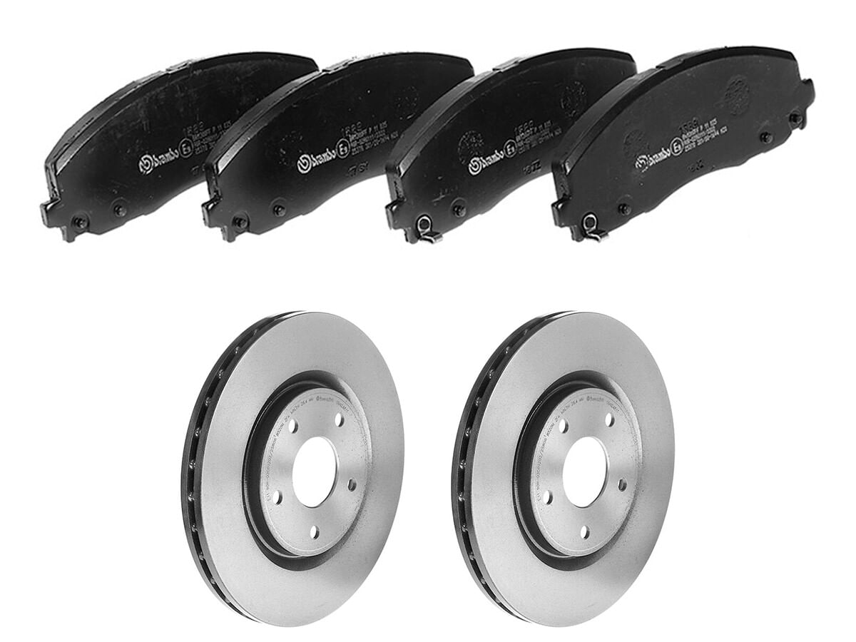 Kit De Balatas Bajos Metales Y 2 Discos Ventilados Delanteros