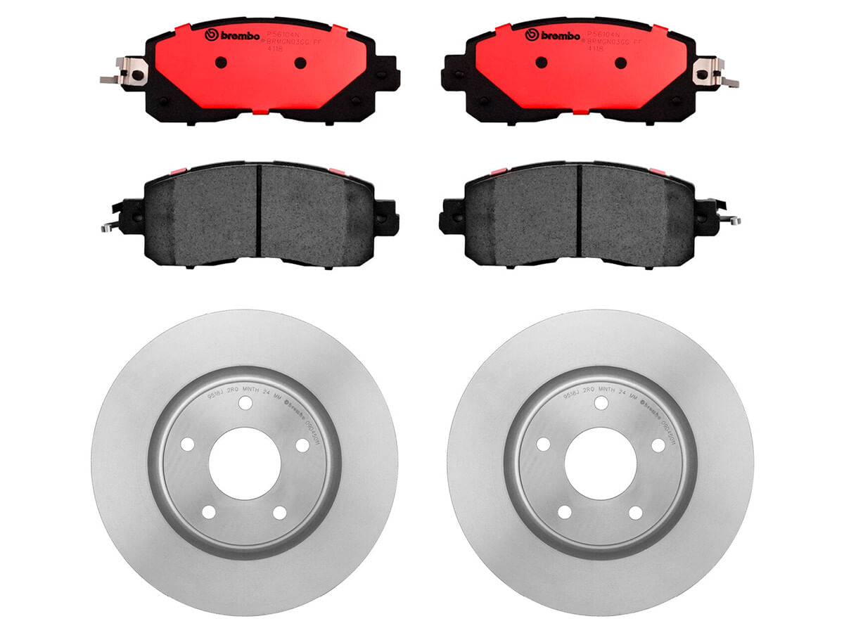 Kit De Balatas Cerámicas Y 2 Discos Ventilados Delanteros