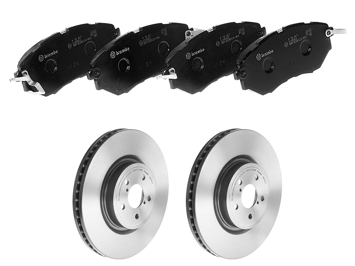 Kit De Balatas Bajos Metales Y 2 Discos Ventilados Delanteros