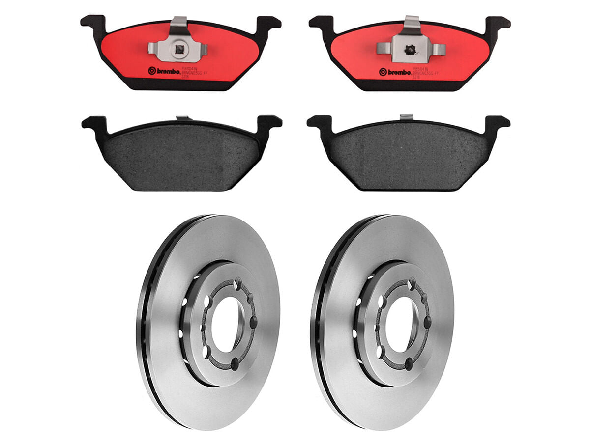 Kit De Balatas Cerámicas Y 2 Discos Ventilados Delanteros