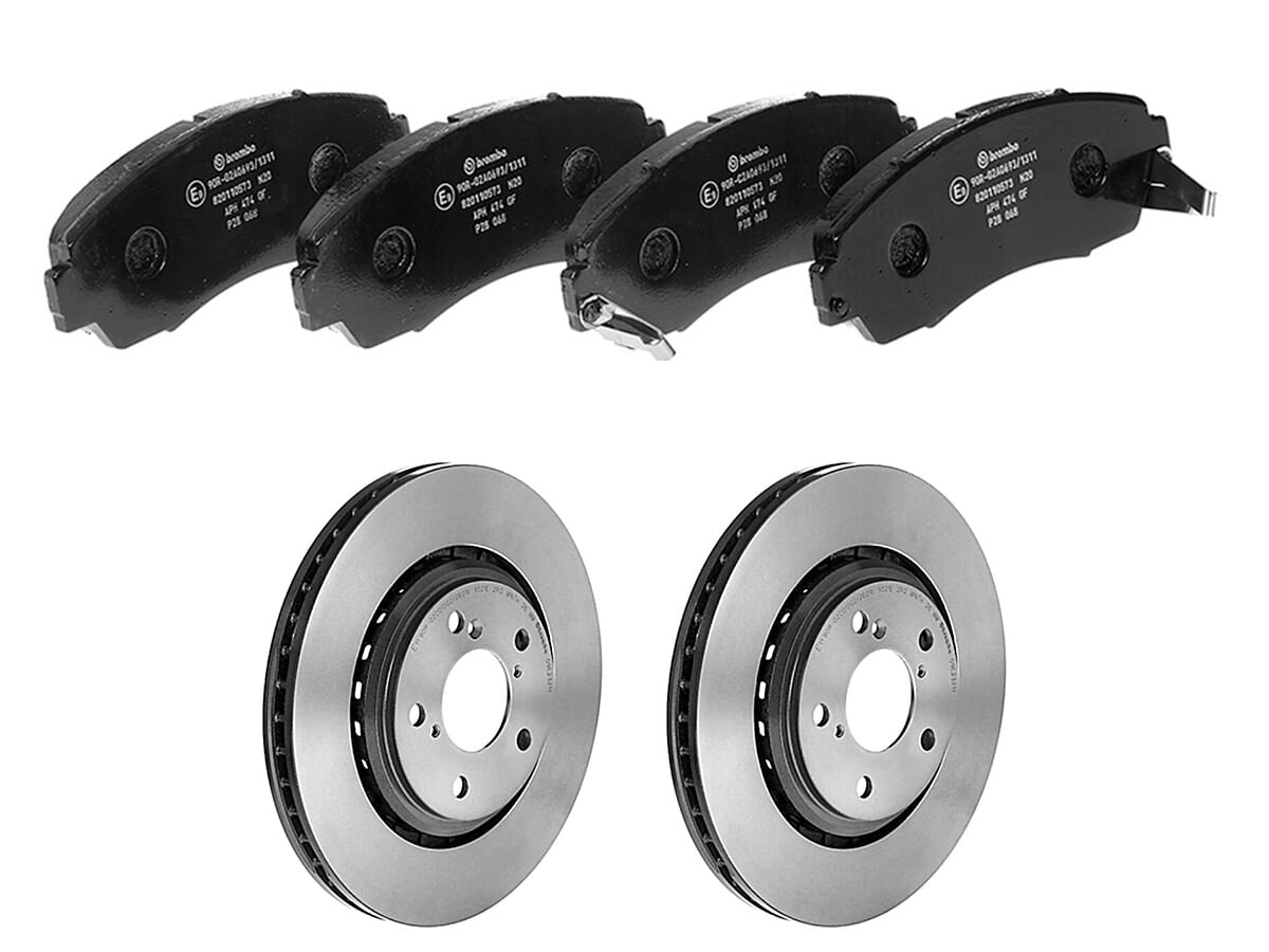 Kit De Balatas Bajos Metales Y 2 Discos Ventilados Delanteros
