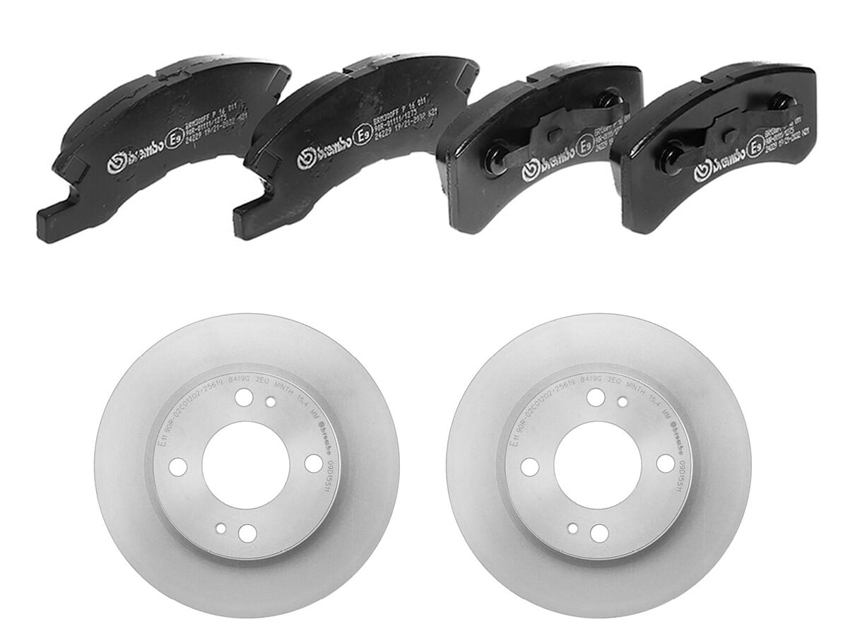 Kit De Balatas Bajos Metales Y 2 Discos Ventilados Delanteros