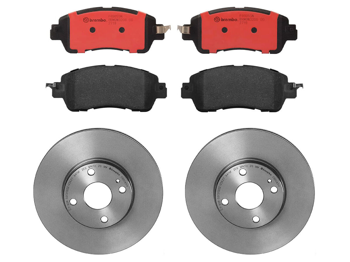 Kit De Balatas Cerámicas Y 2 Discos Ventilados Delanteros