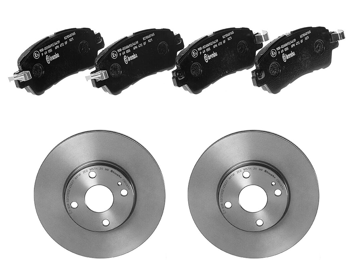Kit De Balatas Bajos Metales Y 2 Discos Ventilados Delanteros