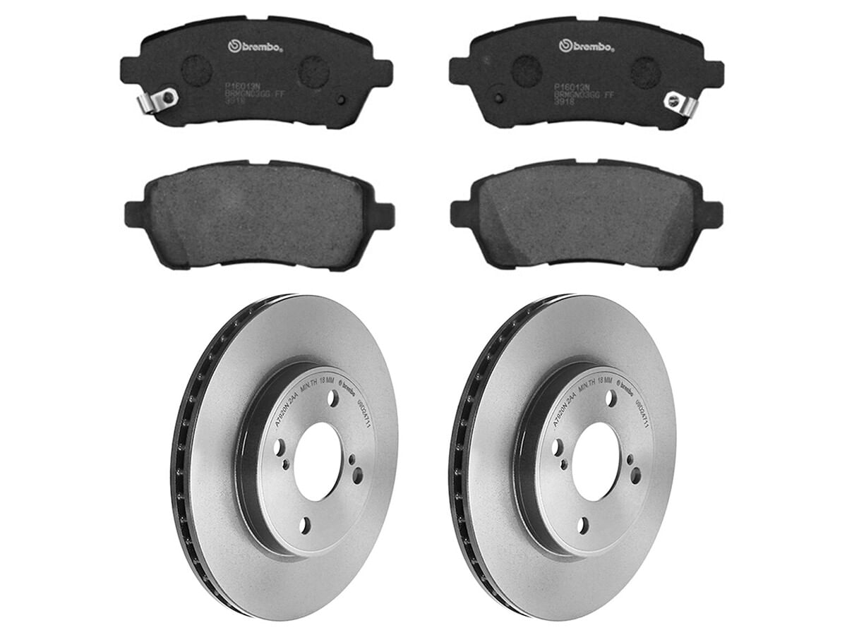Kit De Balatas Cerámicas Y 2 Discos Ventilados Delanteros