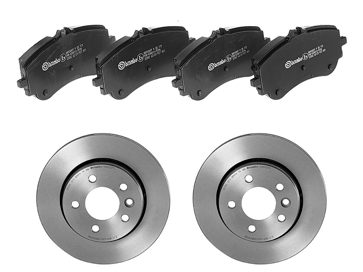 Kit De Balatas Bajos Metales Y 2 Discos Ventilados Traseros