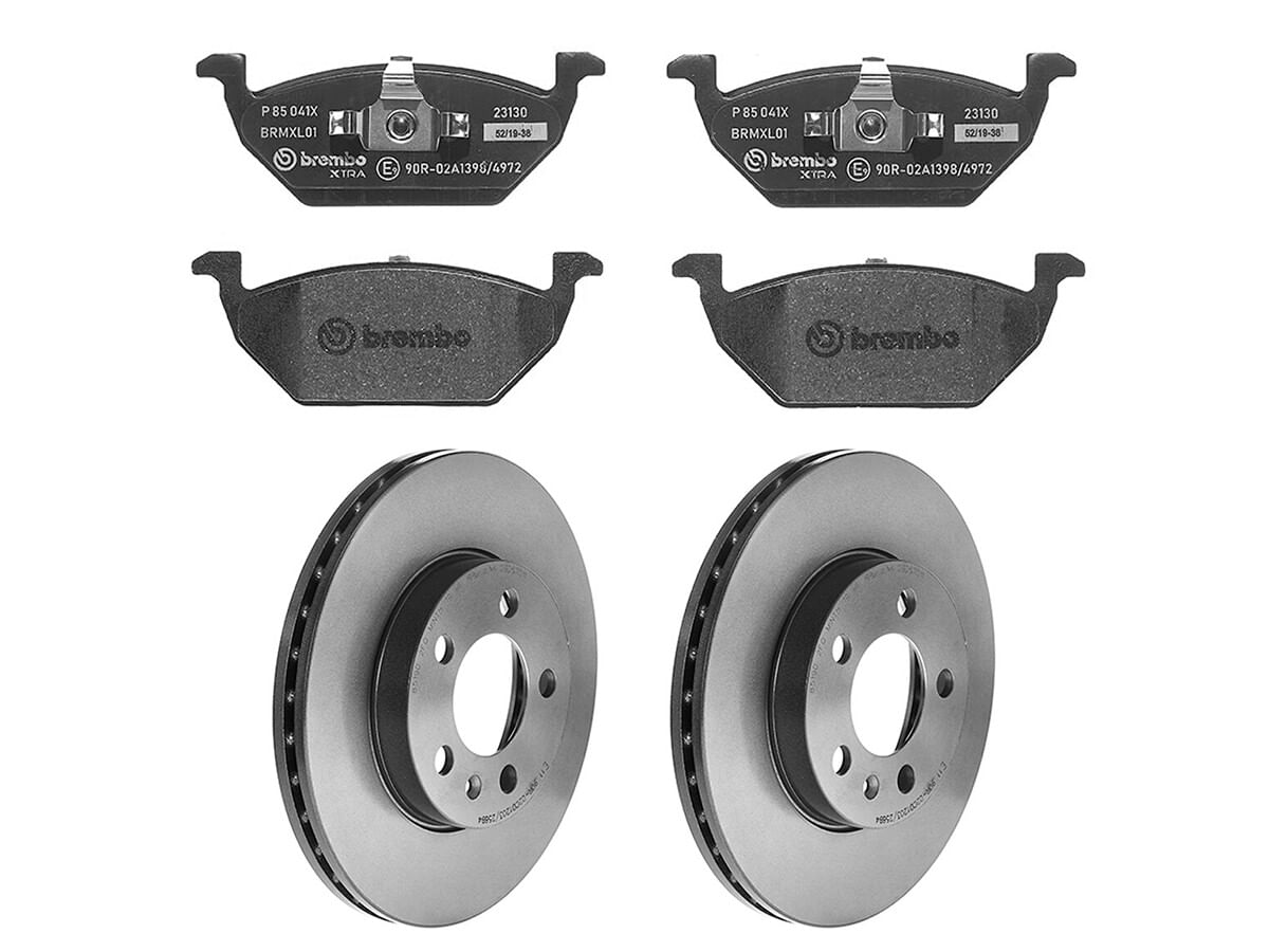 Kit De Balatas SportXtra Y 2 Discos Ventilados Delanteros