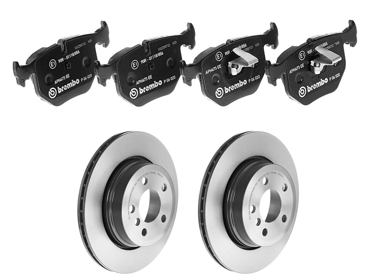 Kit De Balatas Bajos Metales Y 2 Discos Ventilados Traseros