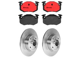Kit De Balatas Cerámicas Y 2 Discos Sólidos Traseros