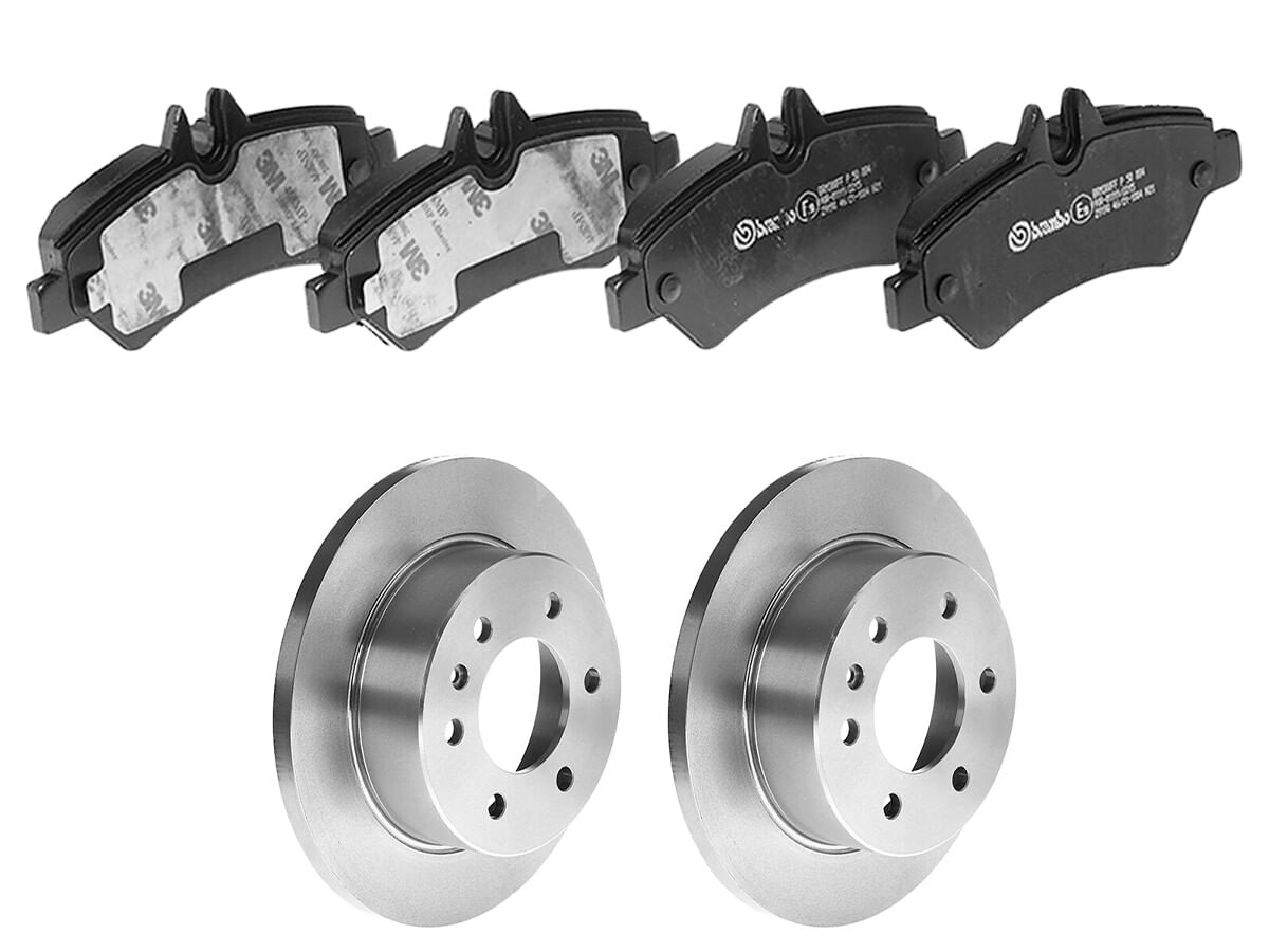 Kit De Balatas Bajos Metales Y 2 Discos Sólidos Traseros